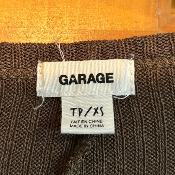 Olive Green Garage Cardigan XS - Picture 2 of 3